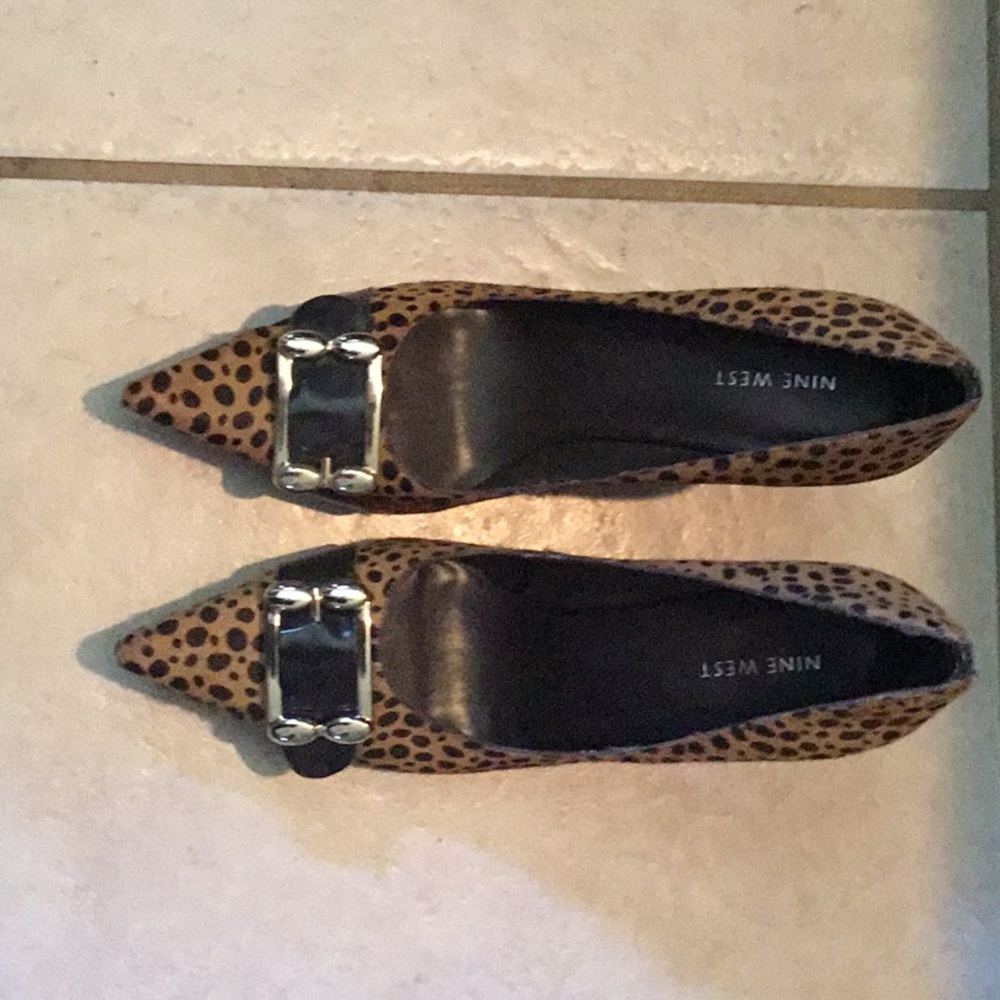 9 west animal print heels.